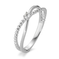 Bague Or blanc 18K Diamant blanc, 0.04 ct, brillant, w-si-583590