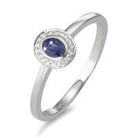 Bague Or blanc 18K Diamant 0.04 ct, 17 Pierres, w-si-584176