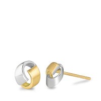 Clous d'oreilles Or jaune 18K, Or blanc 18K Ø7 mm-584194