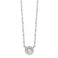 Collier Argent Zircone Rhodié 39-44 cm Ø7 mm-584710