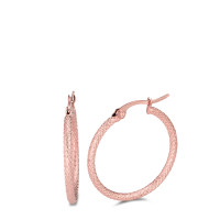 Créoles Acier inoxydable rosé PVD-585363