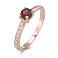 Bague Argent Grenat 8 Pierres rosé Plaqué or Ø5 mm-585652