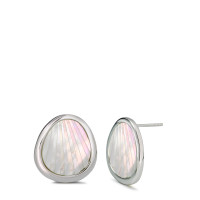 Clous d'oreilles Argent Rhodié nacre-585676