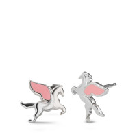 Clous d'oreilles Argent Rhodié Licorne Ø11 mm-585773