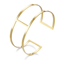 Bracelet rigide Acier inoxydable jaune PVD Ø50 mm-586066
