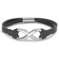 Bracelet Cuir, Acier inoxydable Infini 20 cm-586282
