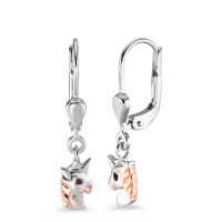Pendant d'oreilles Argent rosé Plaqué or Licorne-586491