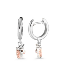 Créoles à charnières Argent rosé Plaqué or Licorne-586492
