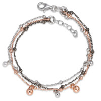 Bracelet Argent Tricolore 16-18 cm-586570