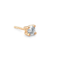 Clous d'oreille à l'unité Or jaune 18K Diamant 0.25 ct, w-si-586719