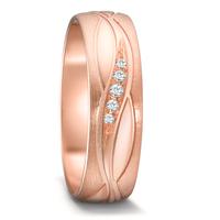 Alliance Or rose 18K Diamant 0.129 ct, 15 Pierres, tw-si-586960