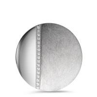 Anhänger Edelstahl Zirkonia 17 Steine Ø30 mm-587068