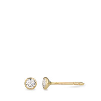 Ohrstecker 375/9 K Gelbgold Zirkonia 2 Steine Ø3.5 mm-587088