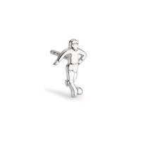 Ohrstecker 1 Stk Silber rhodiniert Fussball-587227