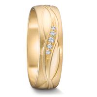 Alliance Or jaune 18K Diamant 0.129 ct, 15 Pierres, tw-si-588006