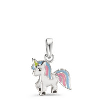 Pendentif Argent Rhodié Licorne Ø10 mm-588172