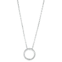 Collier Argent Zircone Rhodié 40-43 cm Ø12 mm-588604