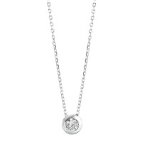 Collier Argent Zircone Rhodié 39-42 cm Ø8 mm-588608