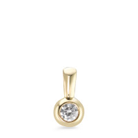 Pendentif Or jaune 9K Zircone Ø5.5 mm-588825