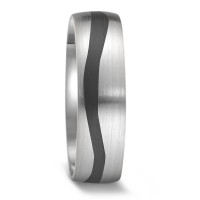 Alliance Or blanc 14K, Carbone-588918