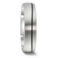 Alliance Or blanc 14K, Carbone-588920