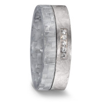 Alliance Titane, Carbone Diamant 0.05 ct, 5 Pierres, w-si-589078