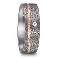 Alliance Tantale 999, Or rouge 18K Diamant 0.02 ct, w-si-589108