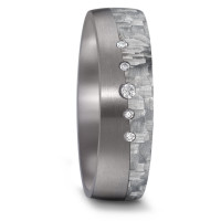 Alliance Tantale 999, Carbone Diamant 0.06 ct, 5 Pierres, w-si-589112