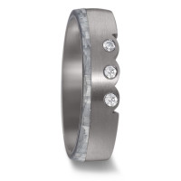 Alliance Tantale 999, Carbone Diamant 0.06 ct, 3 Pierres, w-si-589114