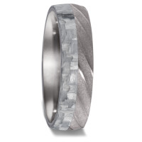 Partnerring 999 Tantal, Carbon ohne Stein-589124