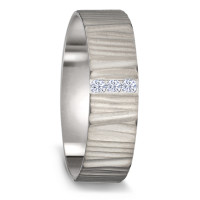 Alliance Titane Diamant 0.09 ct, 3 Pierres, w-si-589582