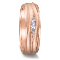 Alliance Or rouge 18K Diamant 0.077 ct, 5 Pierres, w-si-589586