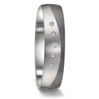 Alliance Titane, Carbone Diamant 0.025 ct, 5 Pierres, w-si-589674