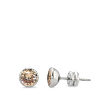 Ohrstecker Edelstahl Zirkonia champagner Ø6.5 mm-590223