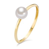 Bague Or jaune 18K perle d'eau douce-590572