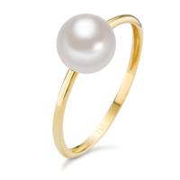 Bague Or jaune 18K perle d'eau douce-590574