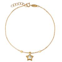 Bracelet Or jaune 18K nacre Étoile 17-19 cm-590585