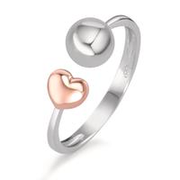 Bague Or blanc 18K, Or rouge 18K Coeur-590667