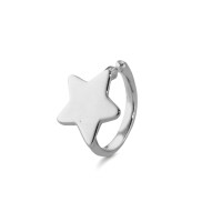 Ear cuff Or blanc 18K Étoile Ø7.5 mm-590932