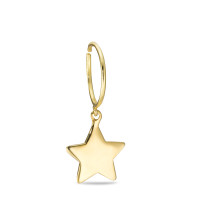 Créole avec pendentif Or jaune 18K Étoile Ø9.5 mm-590933