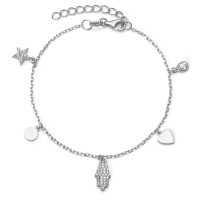 Bracelet Argent Zircone Rhodié Fatima 16-19 cm-590997