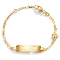 Gravurarmband 375/9 K Gelbgold Herz 12-14 cm verstellbar-591146