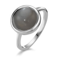 Bague Argent Pierre de lune Rhodié-591190