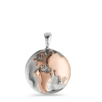 Argent rosé Bicolore Globe Ø15 mm-591538