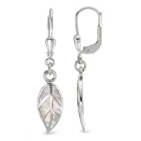 Pendant d'oreilles Argent nacre Feuille-591612