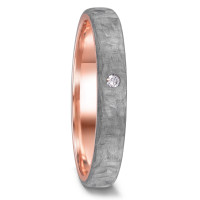 Alliance Or rouge 14K, Carbone Diamant 0.03 ct, w-si-591747