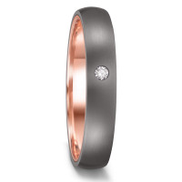 Alliance Tantale 999, Or rouge 14K Diamant 0.03 ct, w-si-591748
