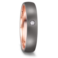 Alliance Tantale 999, Or rouge 14K Diamant 0.04 ct, w-si-591756