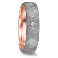 Alliance Or rouge 14K, Carbone Diamant 0.05 ct, w-si-591763