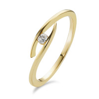 Bague Or jaune 14K Diamant 0.05 ct, w-si-591960